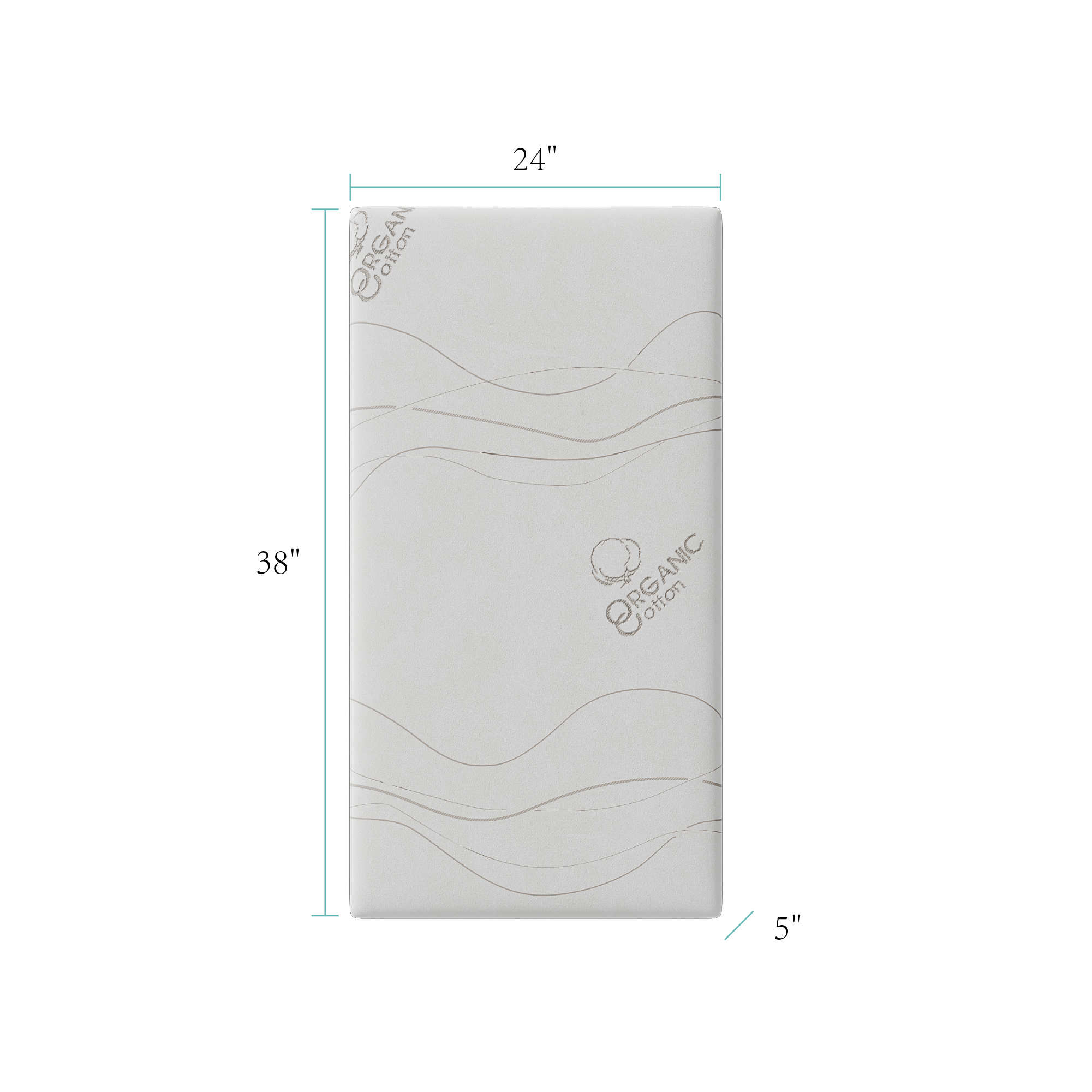 Wonderliving Classic Organic Waterproof Toddler Mattress