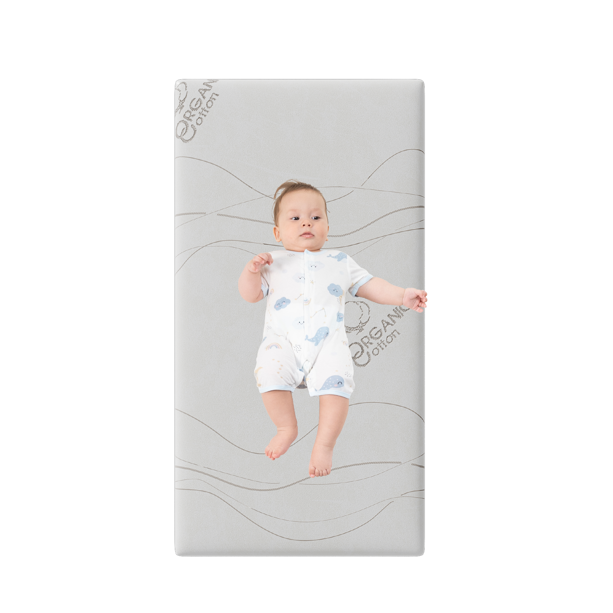 Wonderliving Classic Organic Waterproof Toddler Mattress
