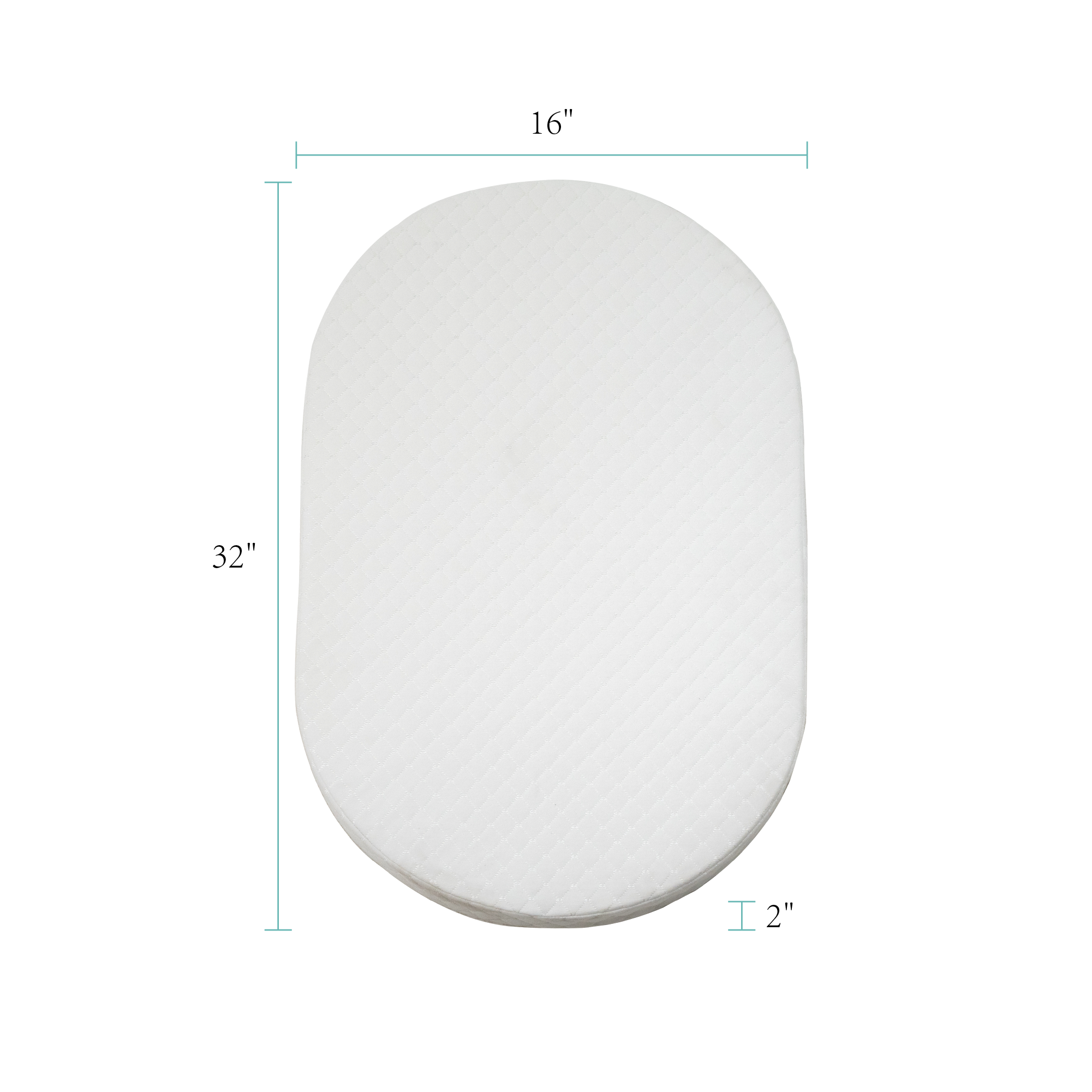 Wonderliving Waterproof Bassinet Mattress, Compatible with Dream On Me/Fisher-Price 