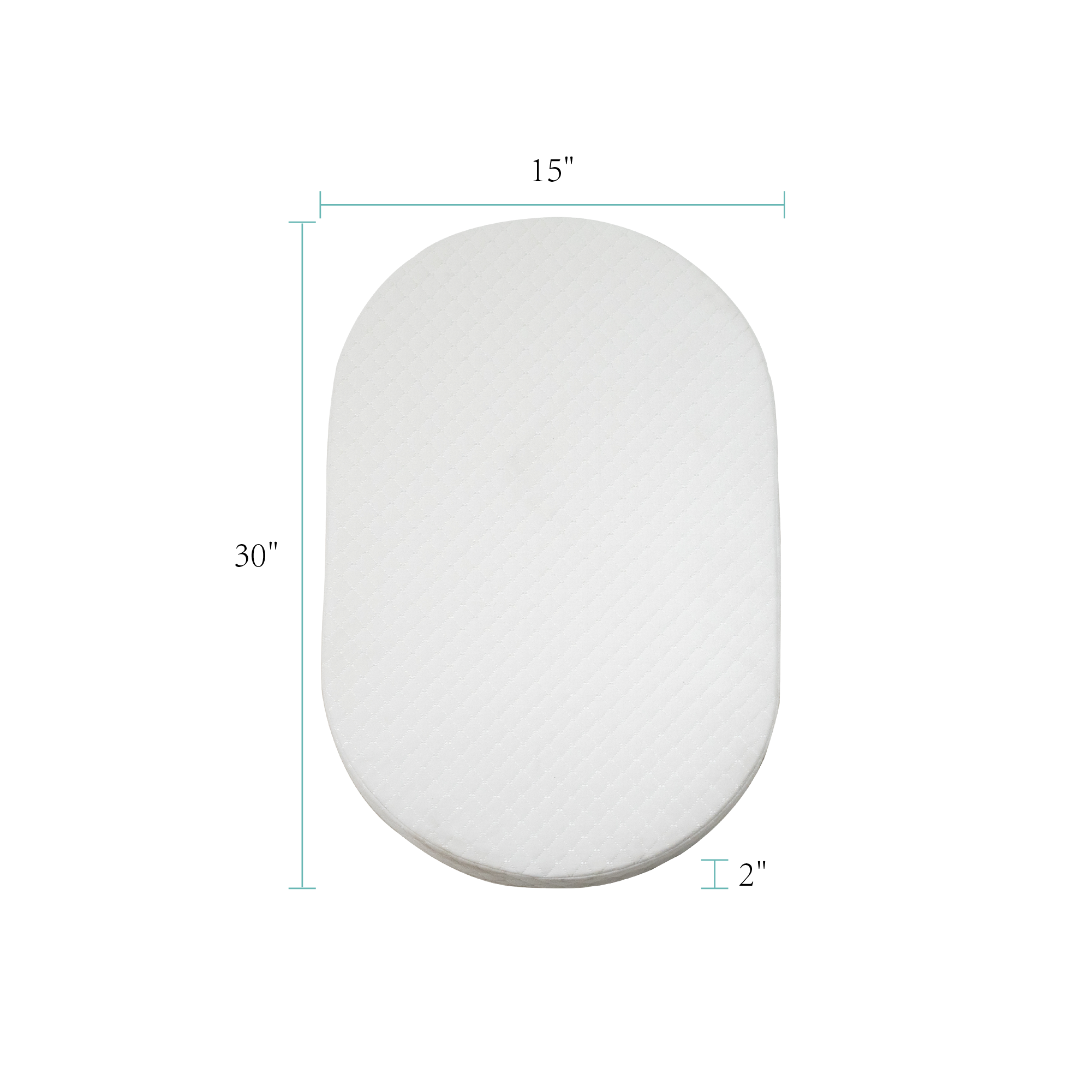 Wonderliving Waterproof Bassinet Mattress, Compatible with Dream On Me/Fisher-Price 