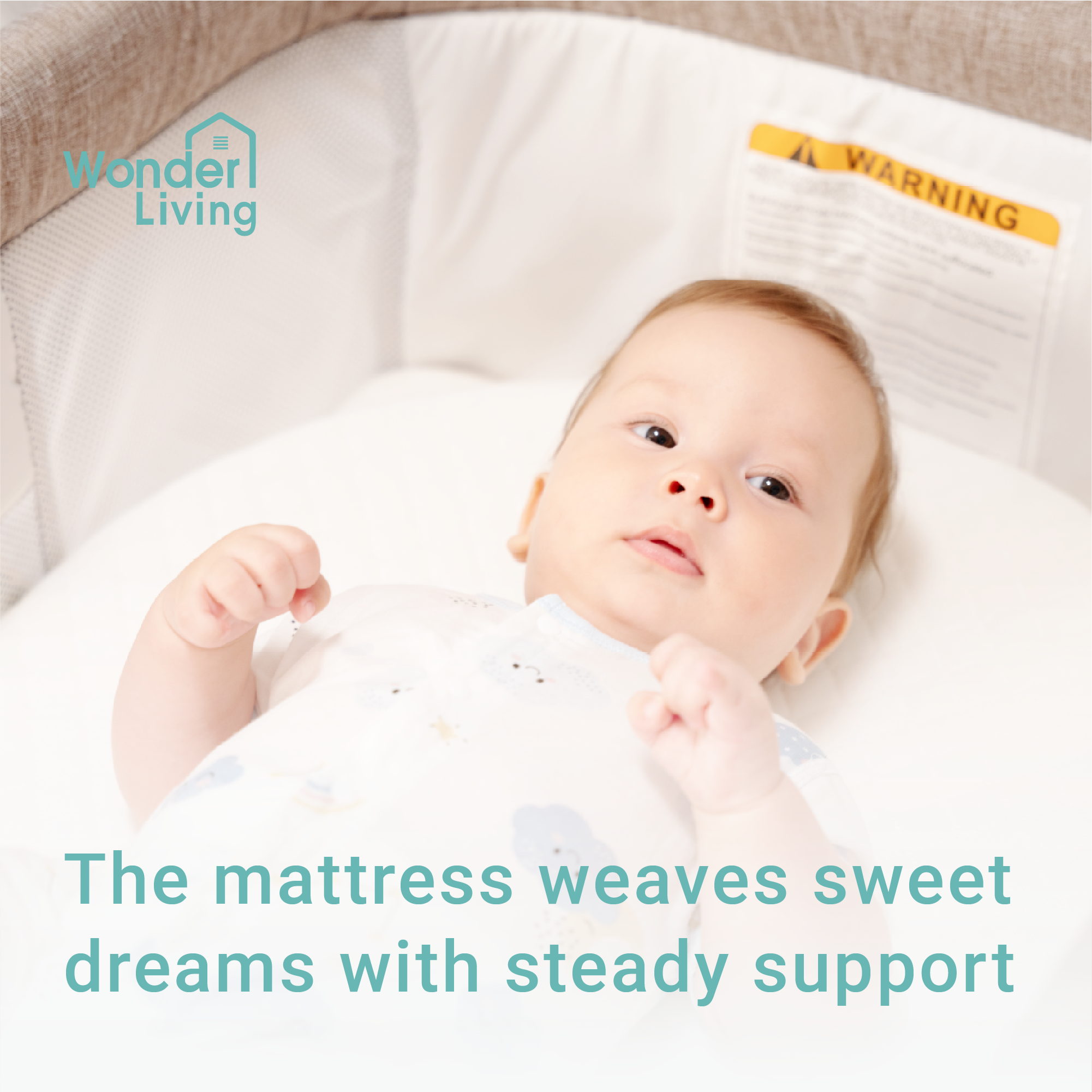 Wonderliving Waterproof Bassinet Mattress, Compatible with Dream On Me/Fisher-Price 