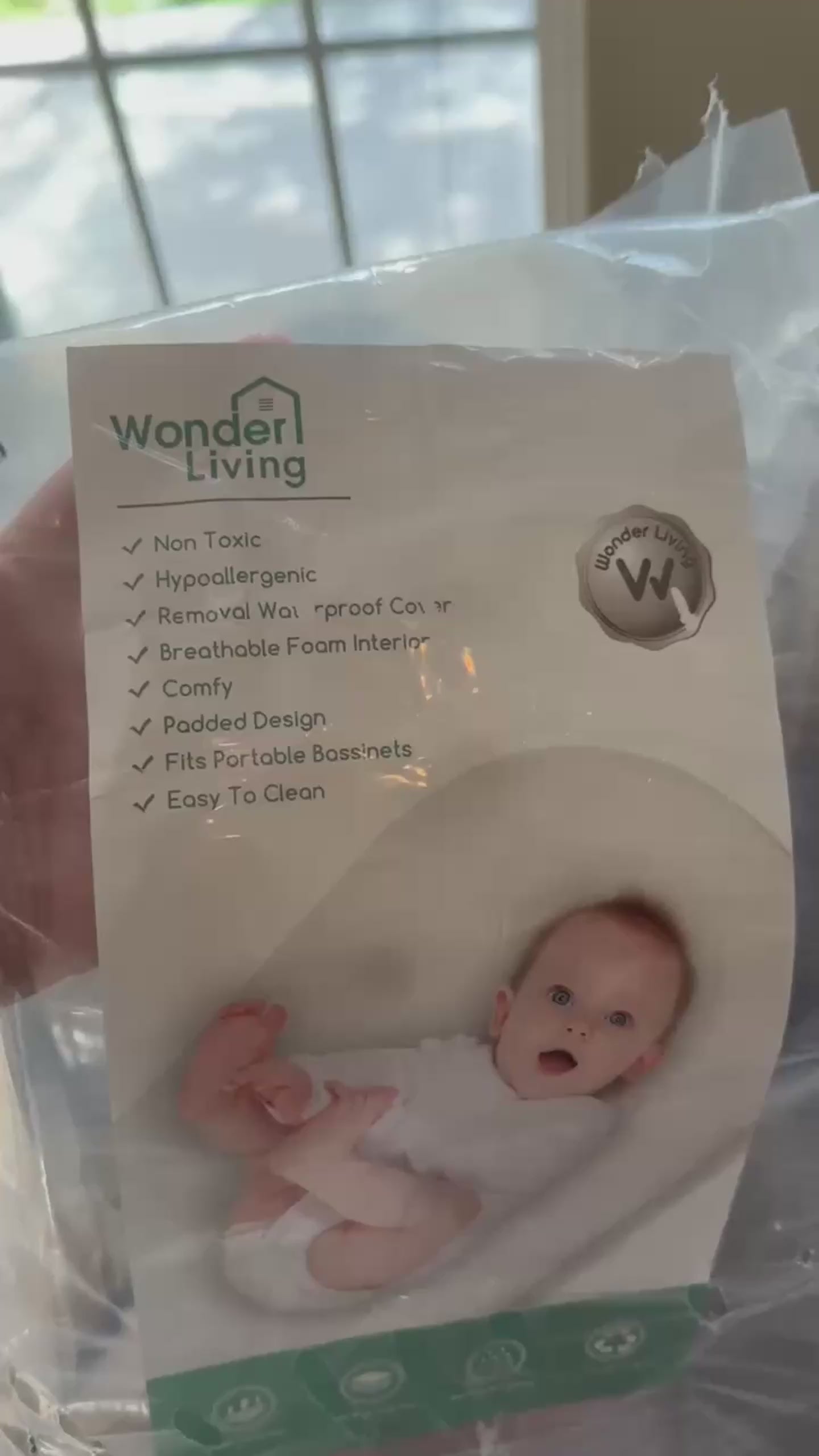 Wonderliving Waterproof Bassinet Mattress, Compatible with Dream On Me/Fisher-Price 